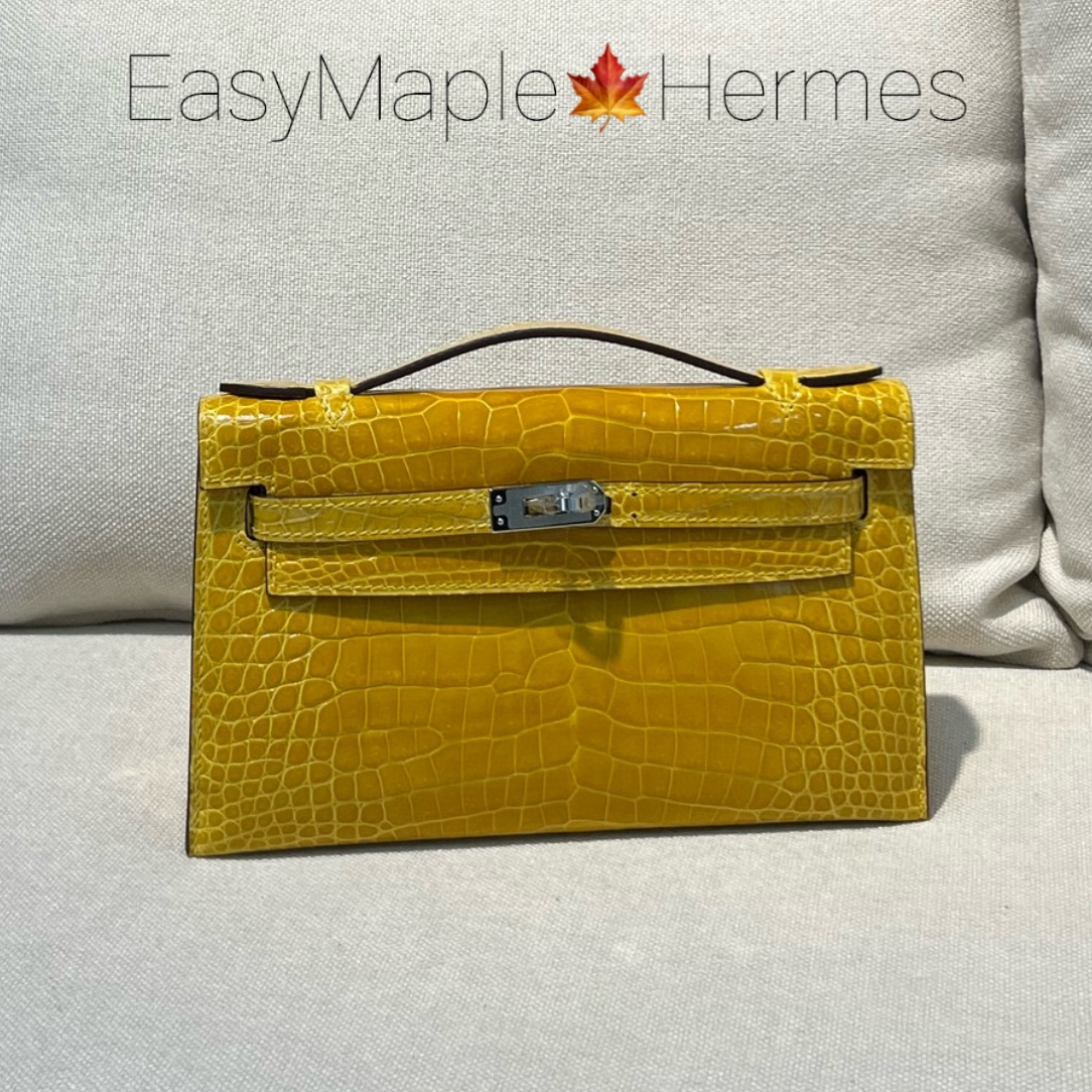 9D Jaune Ambre Shiny Alligator